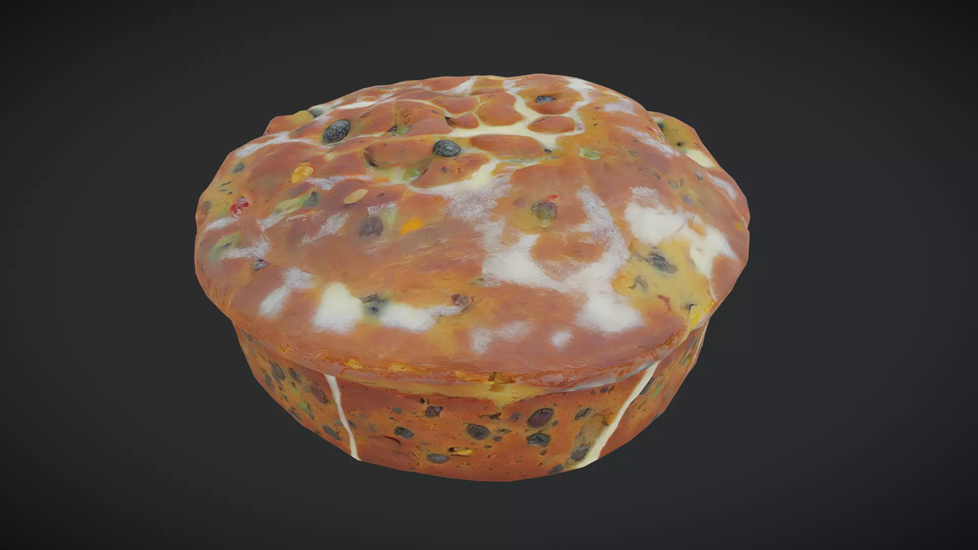 Panettone Low-poly 3D model