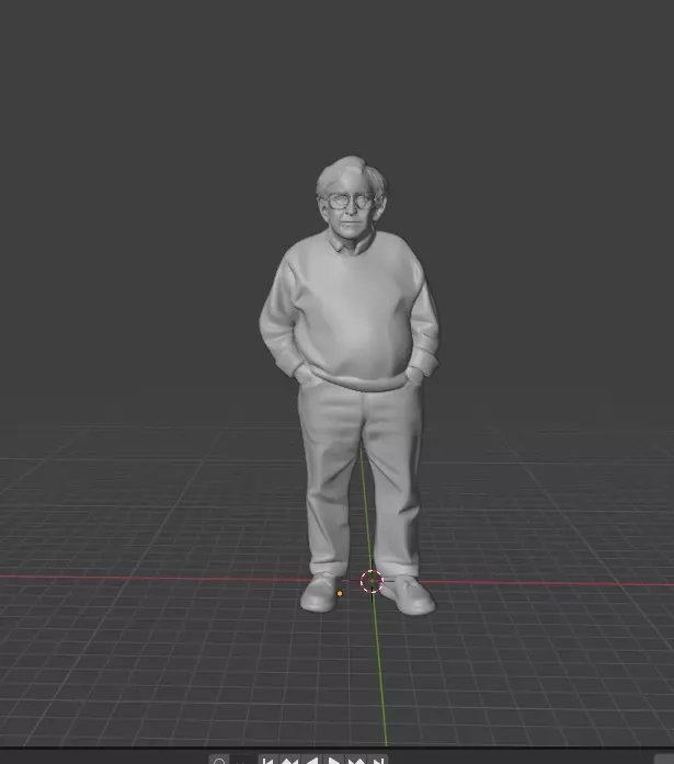 Noam Chomsky 3D print model