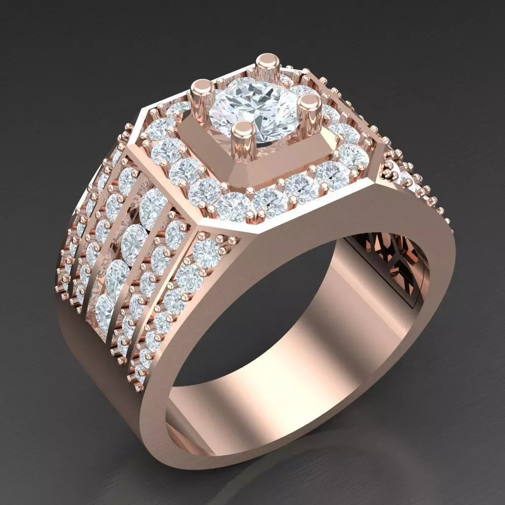 Super Sale Man Ring Jewelry 3MR092 3D print model