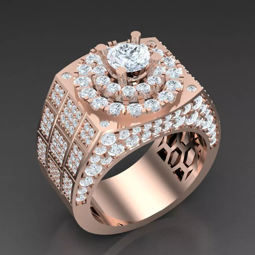 Super Sale Man Ring Jewelry 3MR090 3D print model