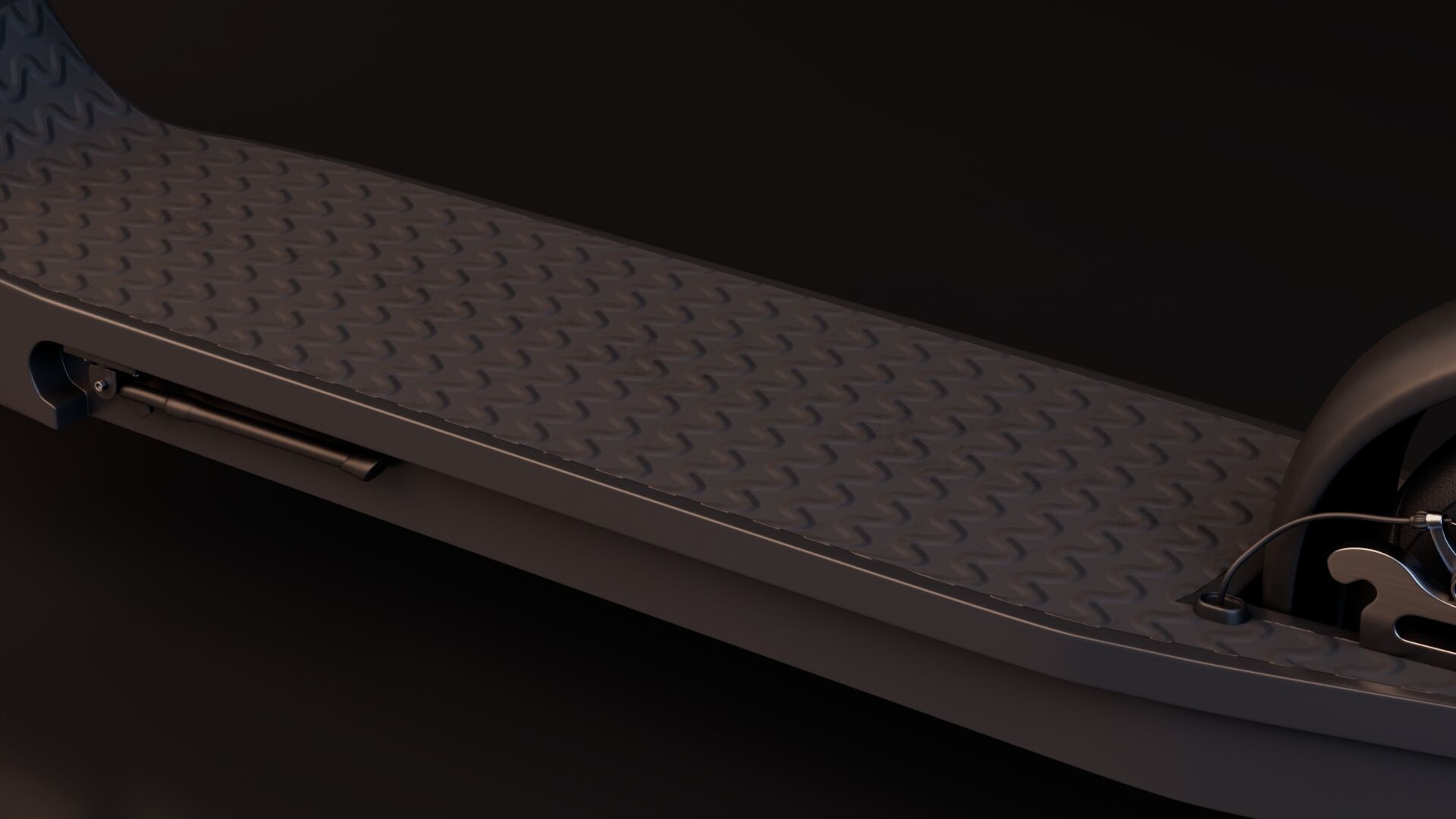 Electric Kick Scooter Low-poly 3D model_9