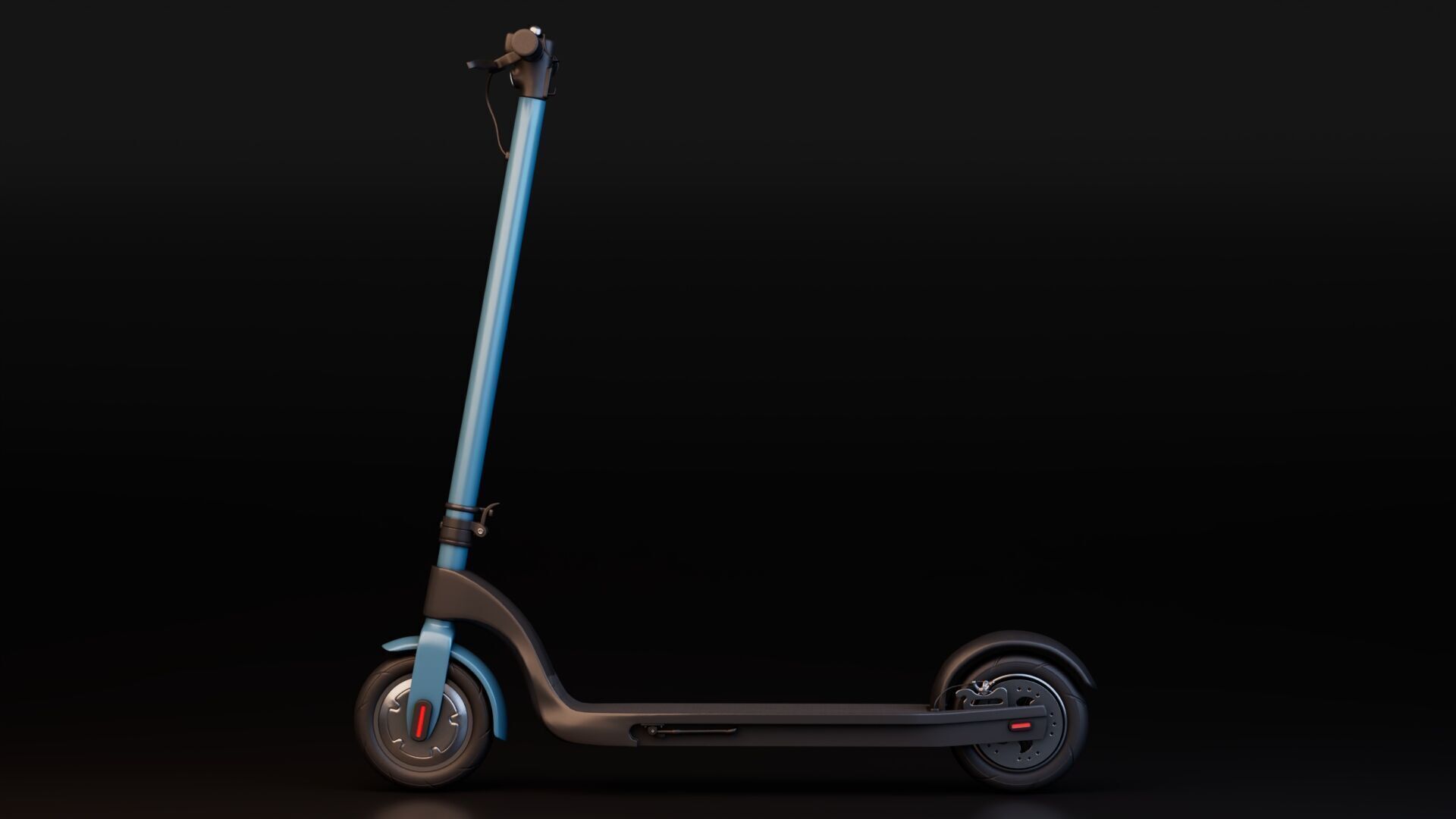 Electric Kick Scooter Low-poly 3D model_4
