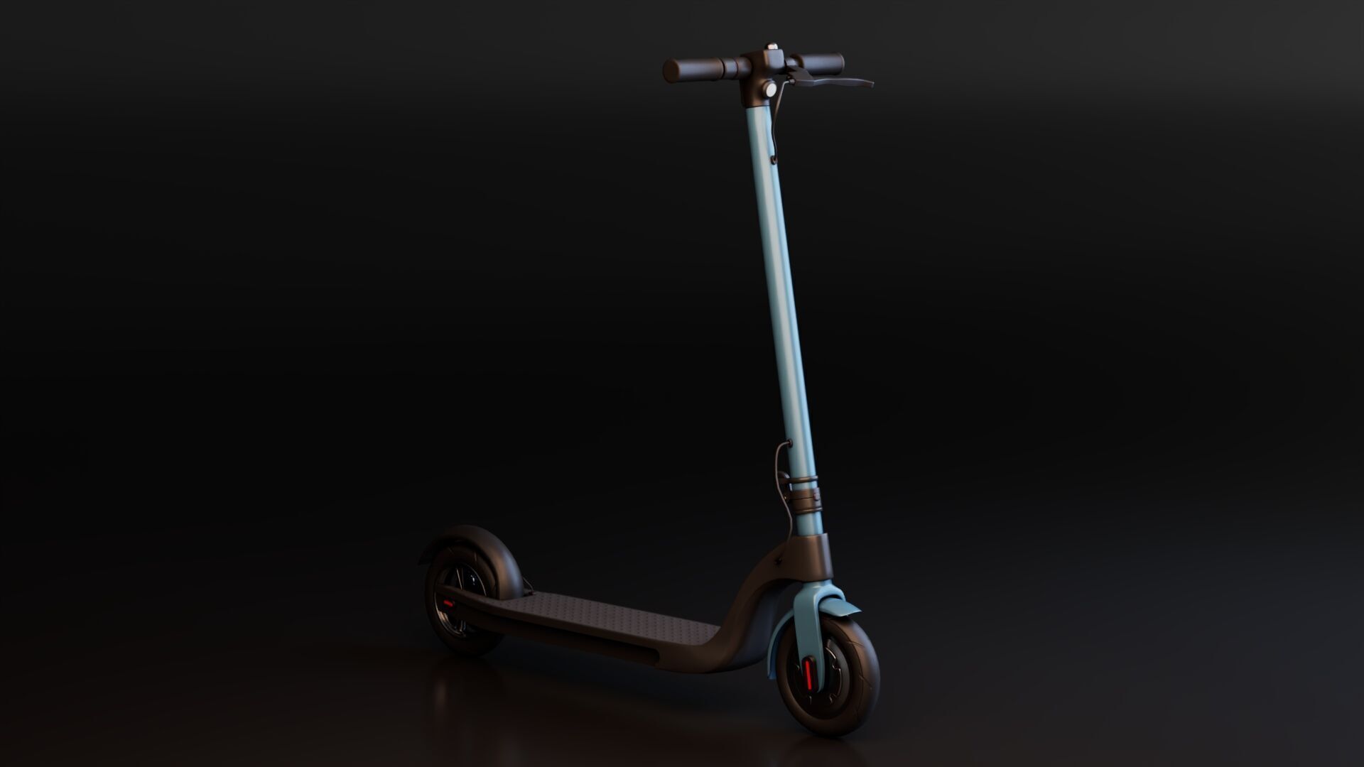 Electric Kick Scooter Low-poly 3D model_2