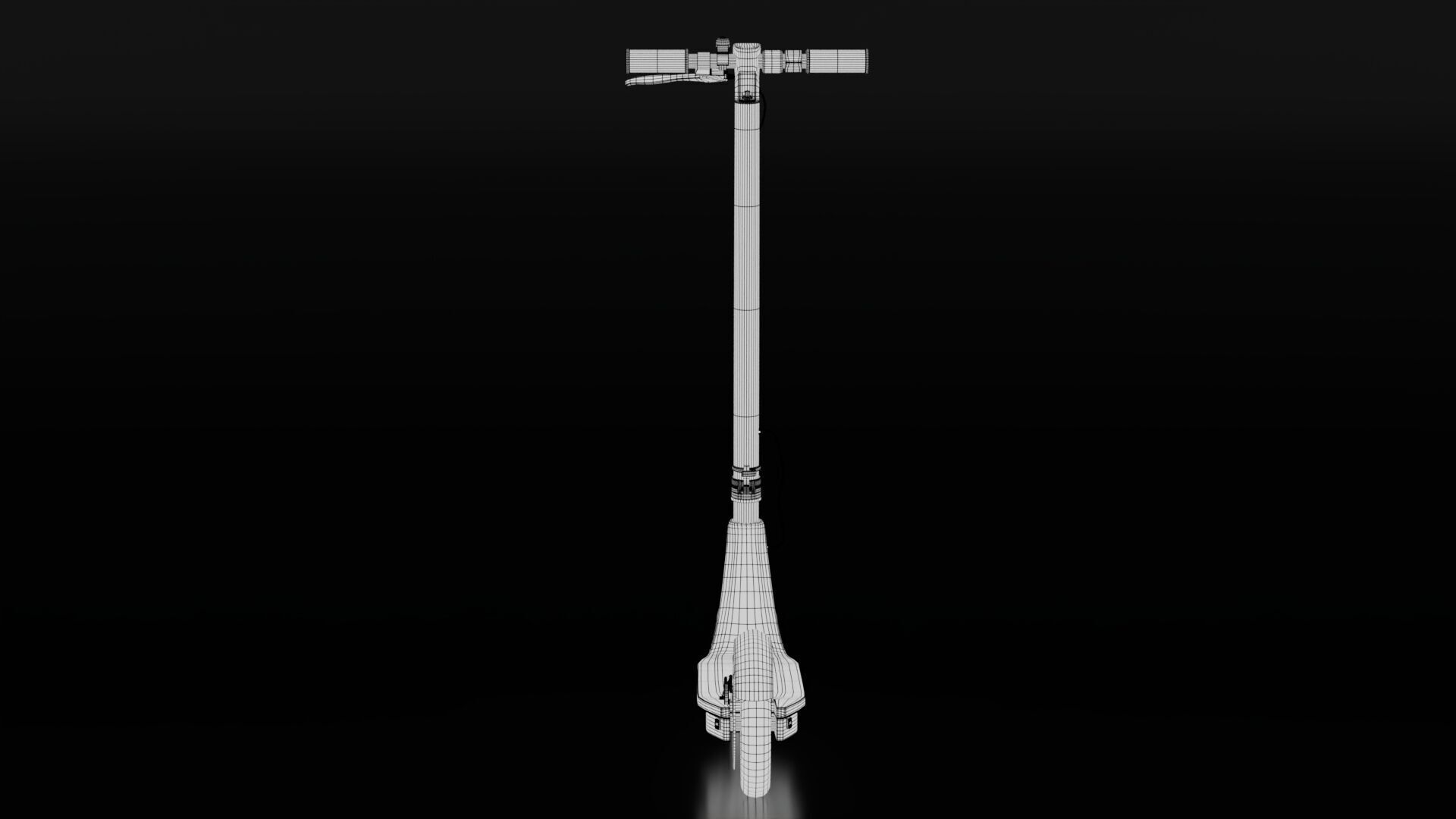 Electric Kick Scooter Low-poly 3D model_12