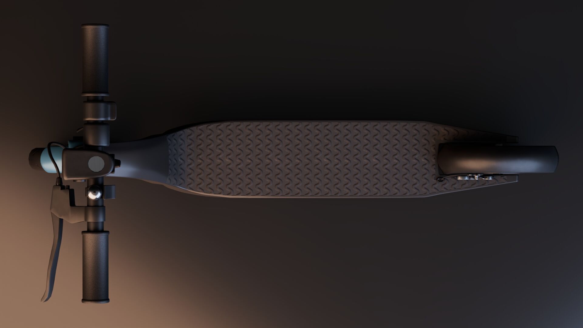 Electric Kick Scooter Low-poly 3D model_5