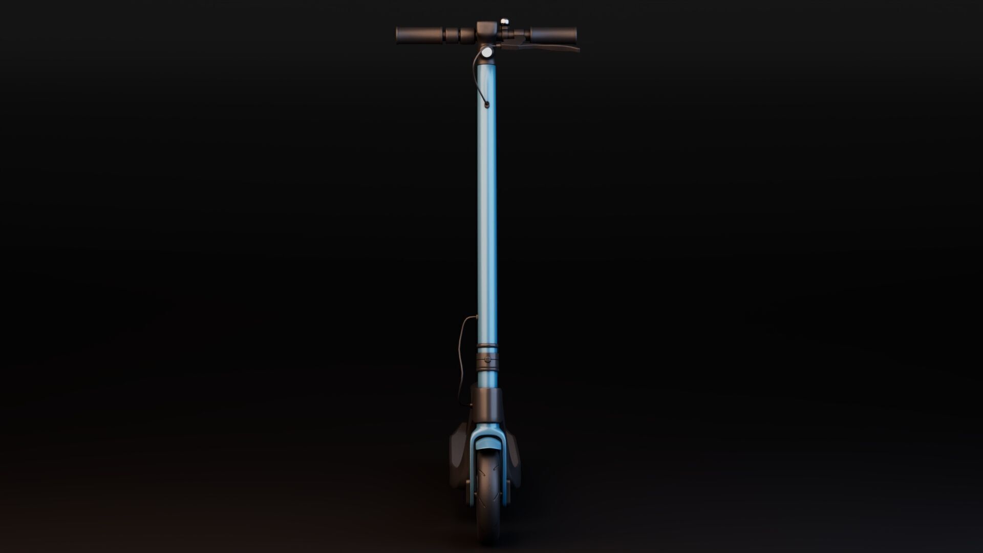 Electric Kick Scooter Low-poly 3D model_3