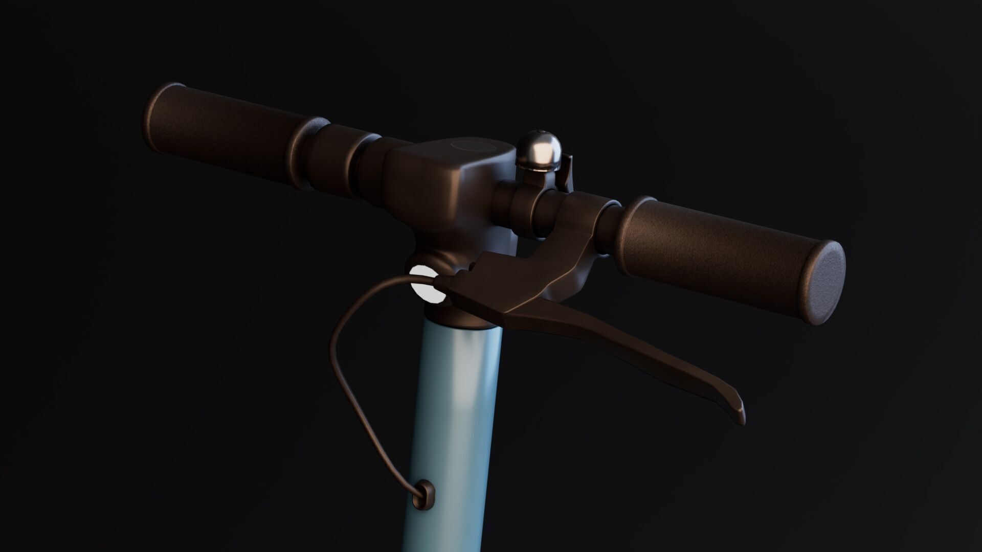 Electric Kick Scooter Low-poly 3D model_6