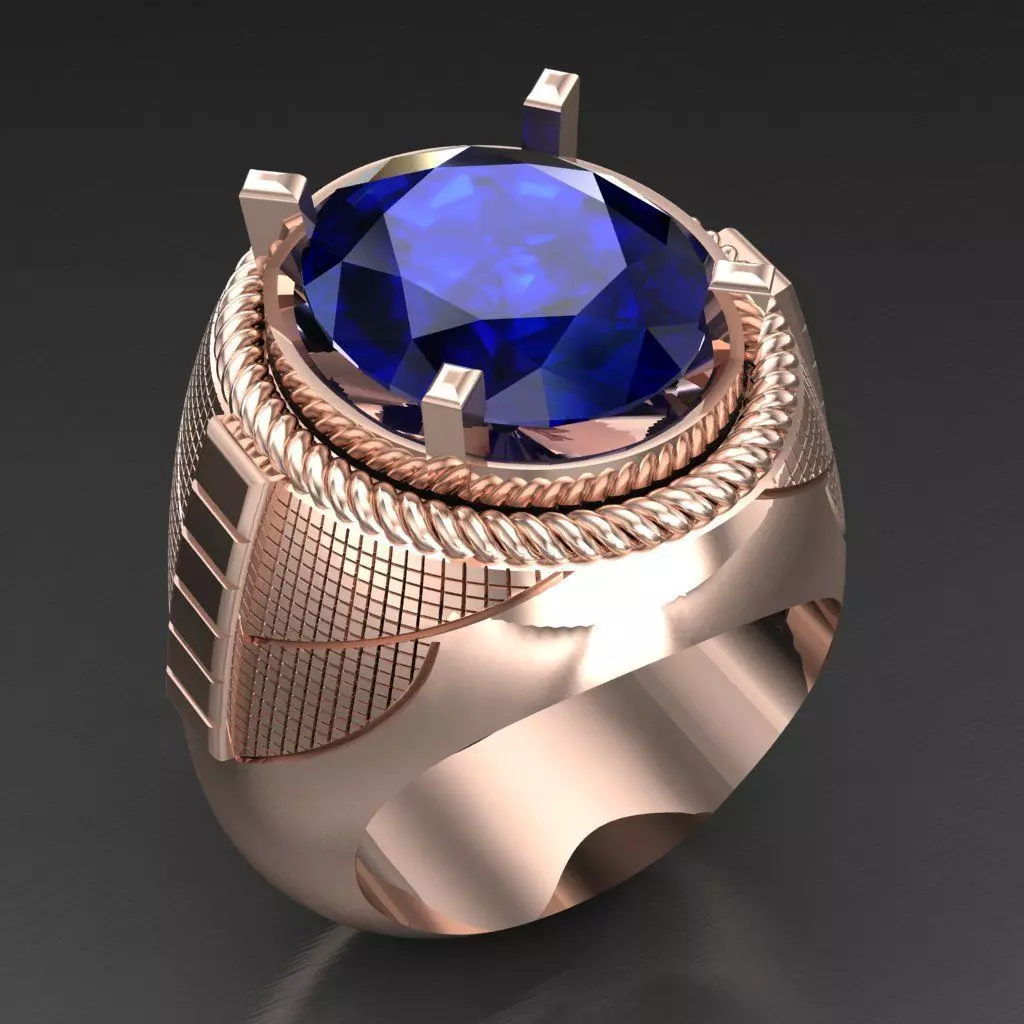Super Sale Man Ring Jewelry 3MR077 3D print model
