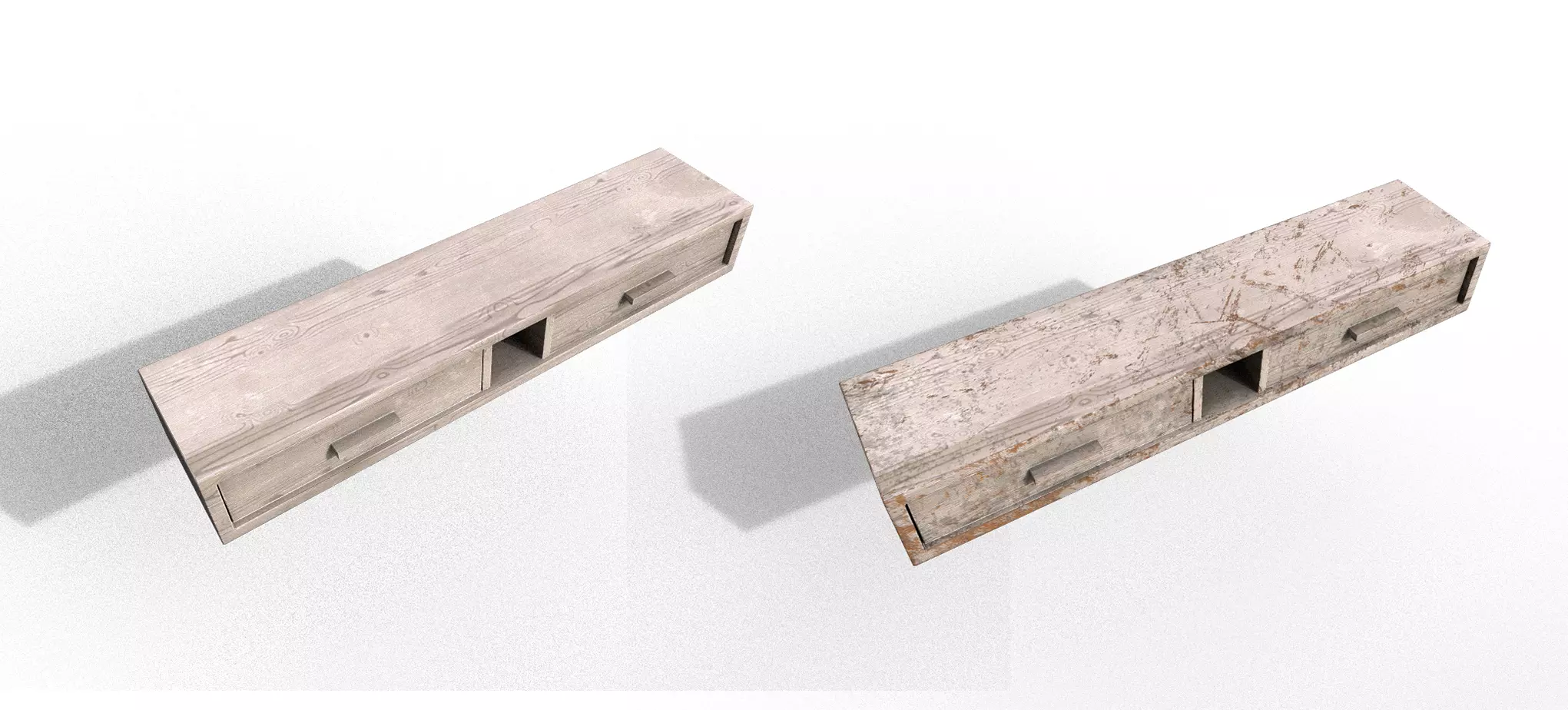 Pack 2 Modern Furniture 3D Model Low-poly 3D model_0