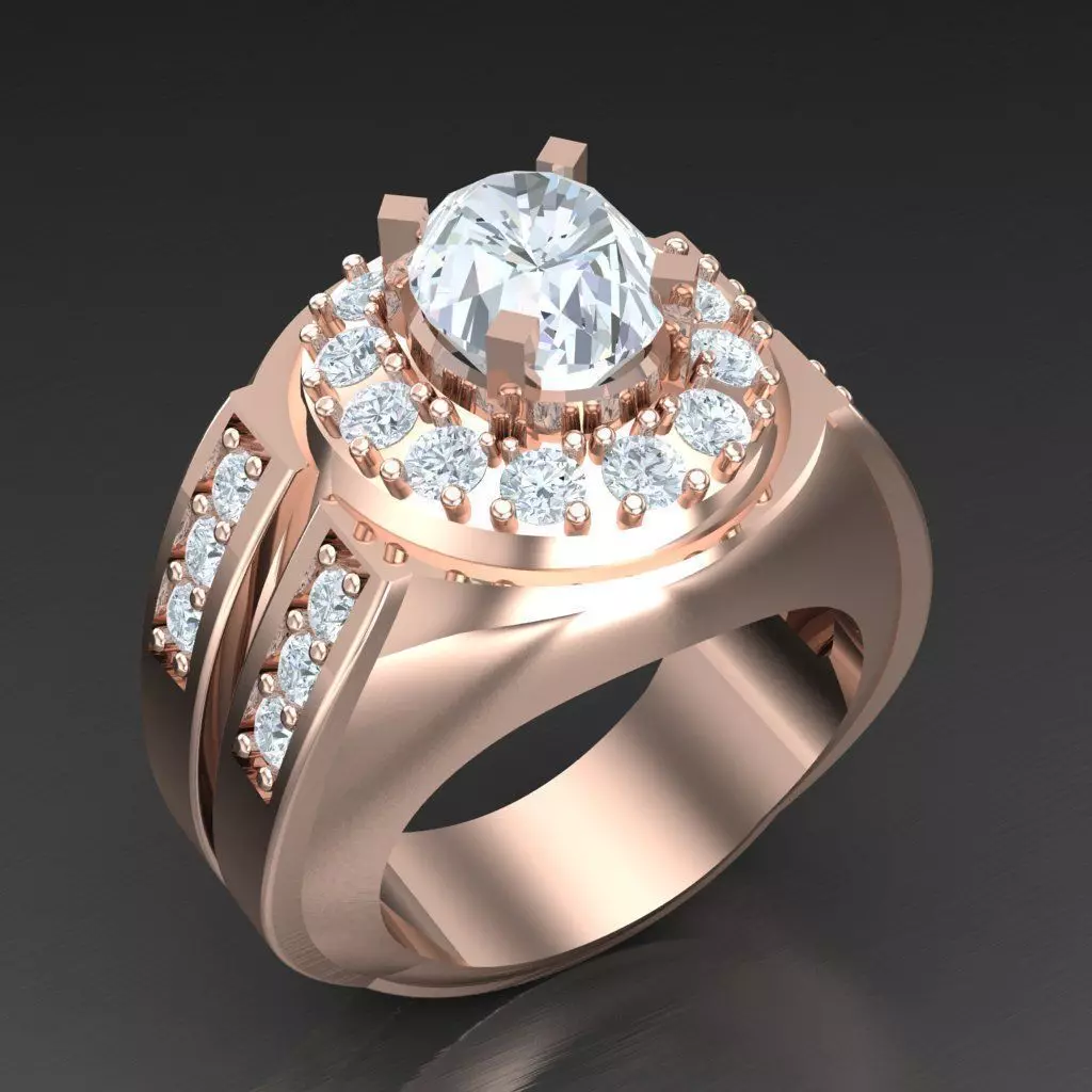 Super Sale Man Ring Jewelry 3MR076 3D print model