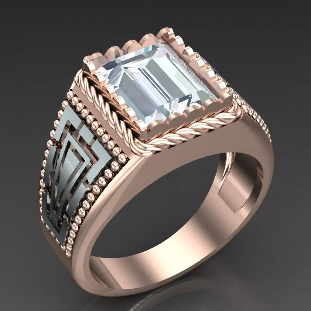 Super Sale Man Ring Jewelry 3MR075 3D print model