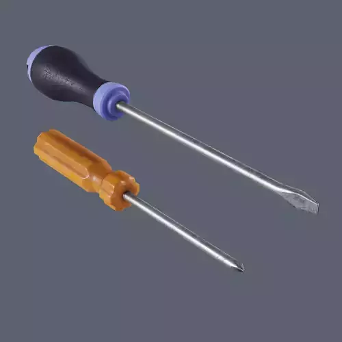 Screwdriver Set - PBR Game Ready