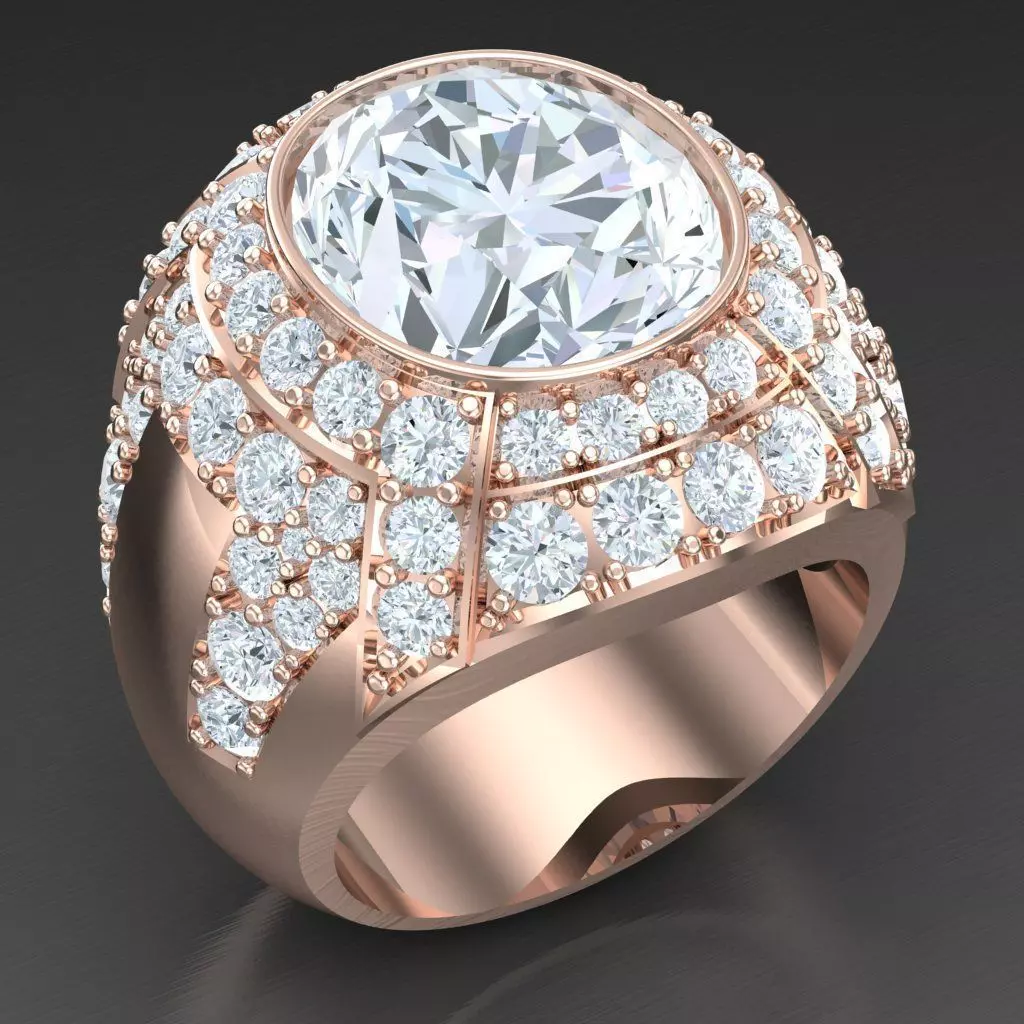 Super Sale Man Ring Jewelry 3MR068 3D print model