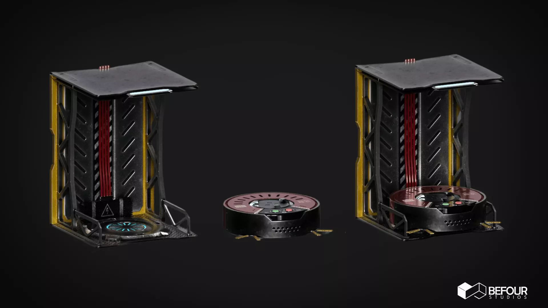 Robotic Machine - Robosos Low-poly 3D model