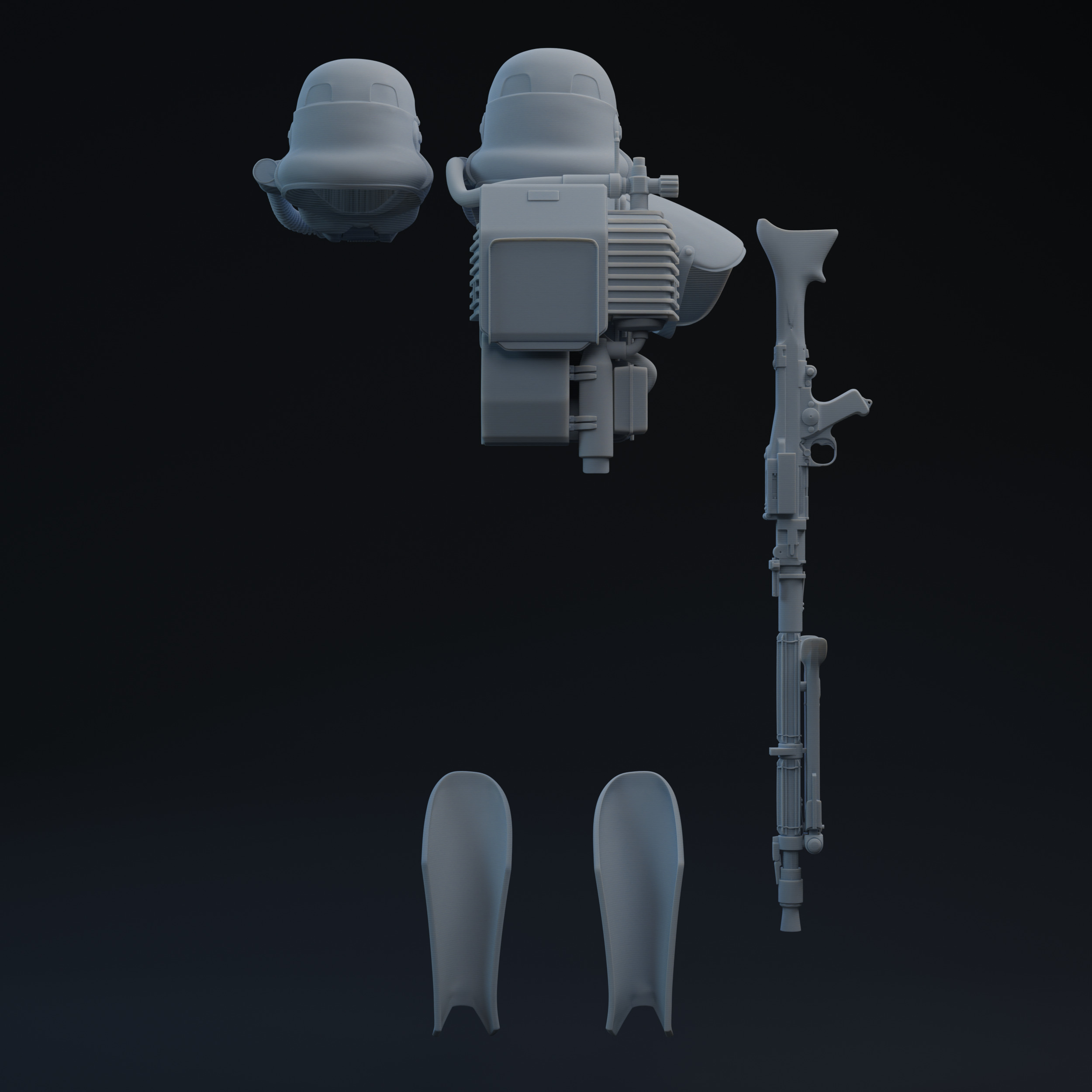 Magma Trooper One-Twelfth Scale Printable Files 3D print model_1