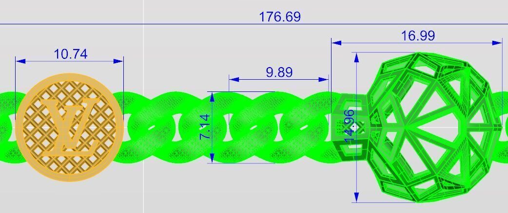 Cuban Chain-Description-Check 3D print model_34
