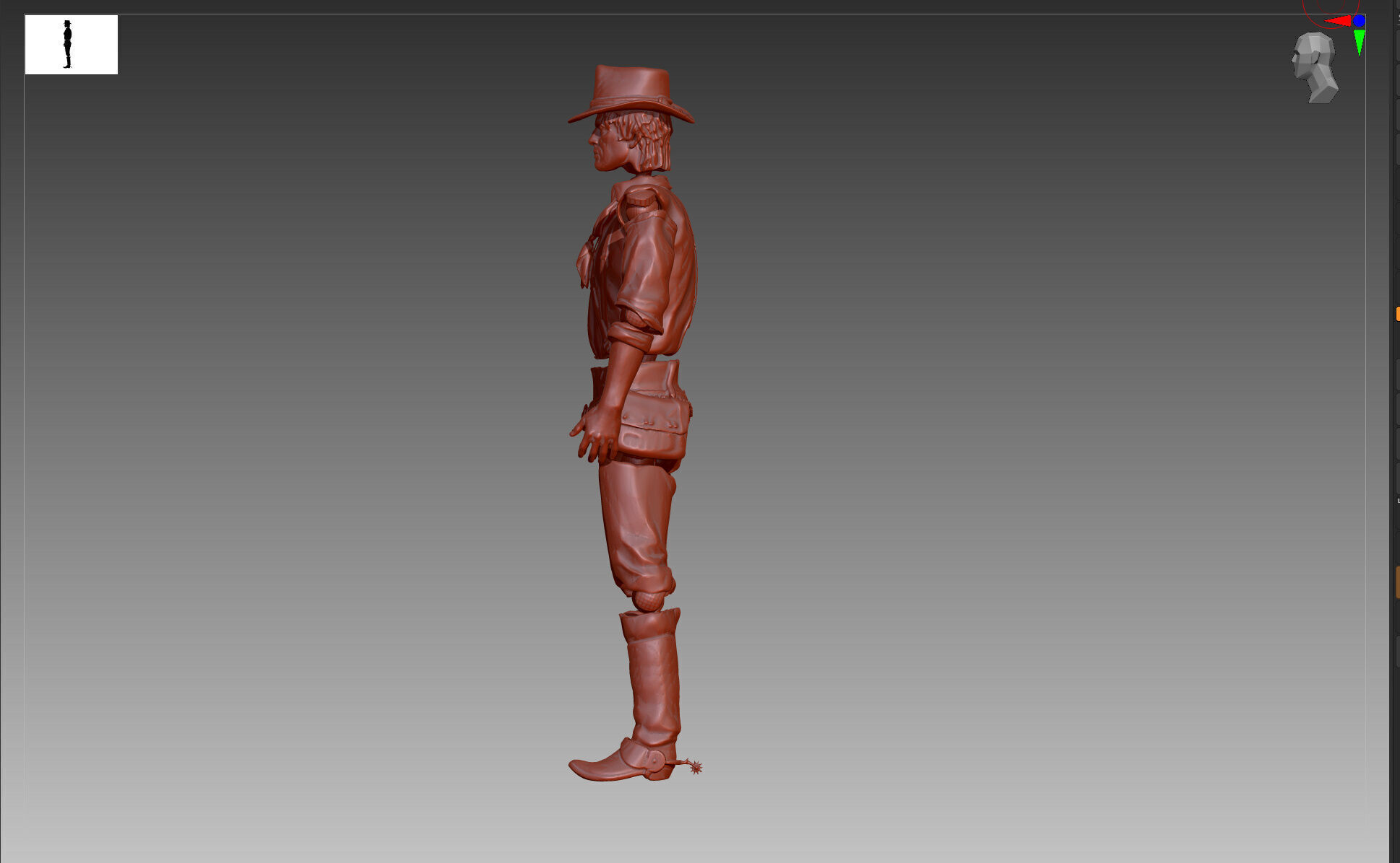 Arthur Morgan Red Dead Redemption 2 Action Figure STL and OBJ 3D print model_3