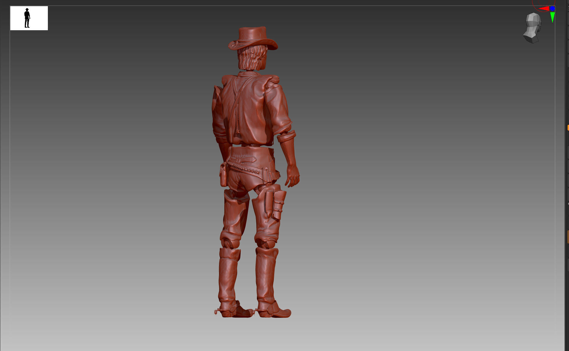 Arthur Morgan Red Dead Redemption 2 Action Figure STL and OBJ 3D print model_6