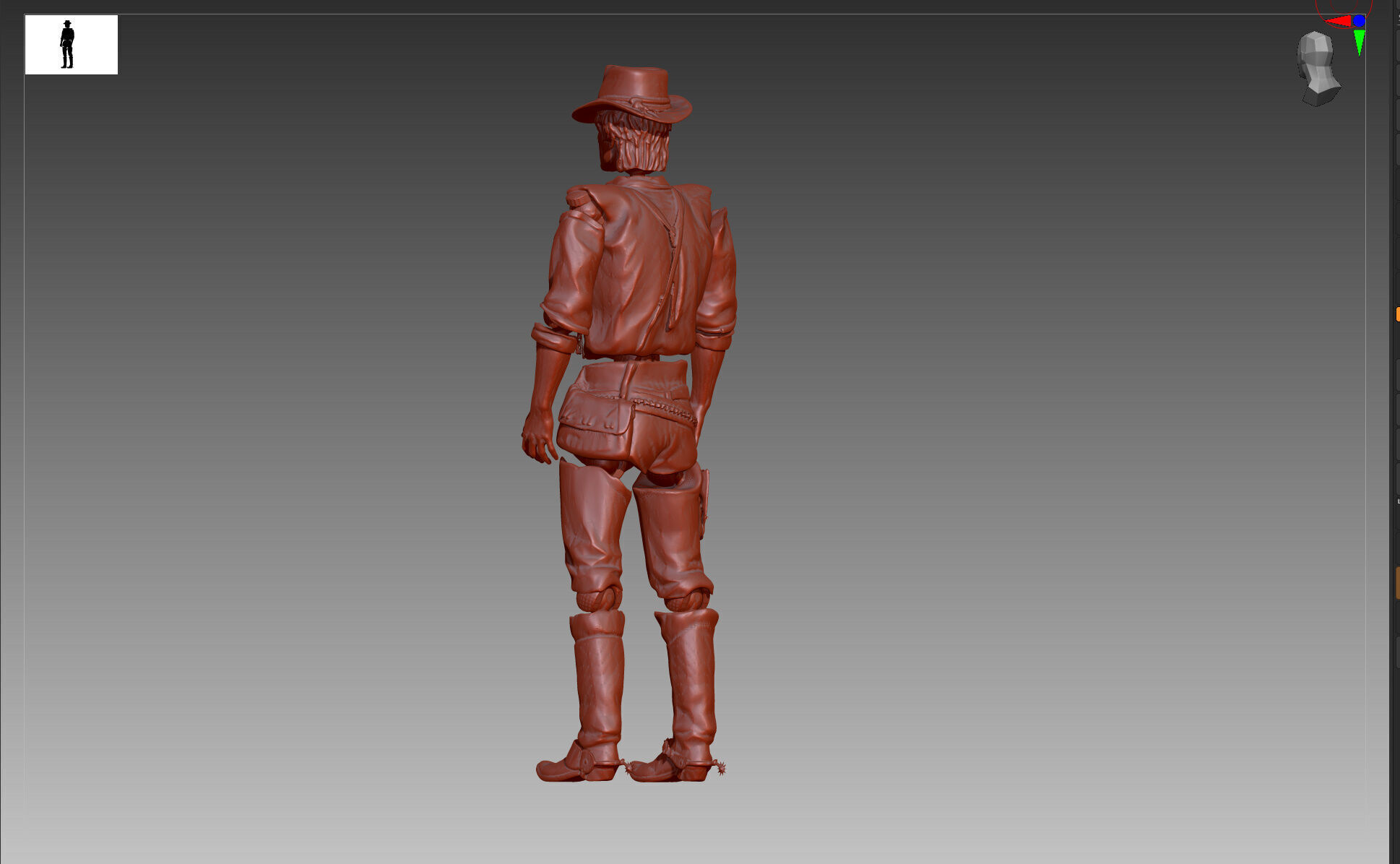 Arthur Morgan Red Dead Redemption 2 Action Figure STL and OBJ 3D print model_4