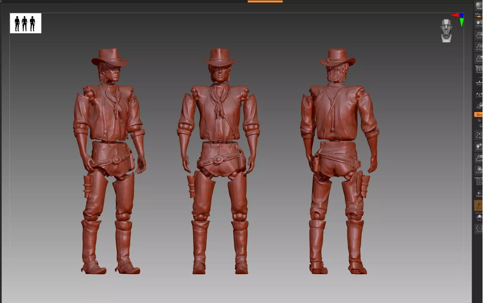 Arthur Morgan Red Dead Redemption 2 Action Figure STL and OBJ 3D print model_0