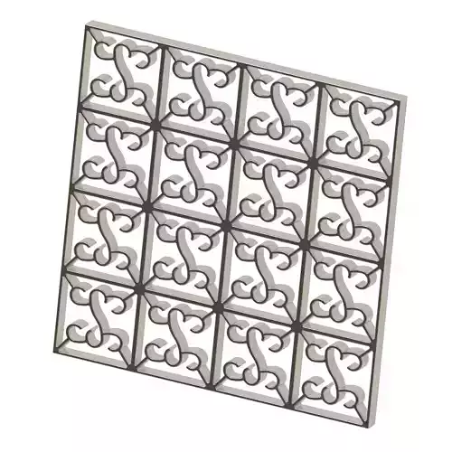 Stylish Window Grill 3D print model