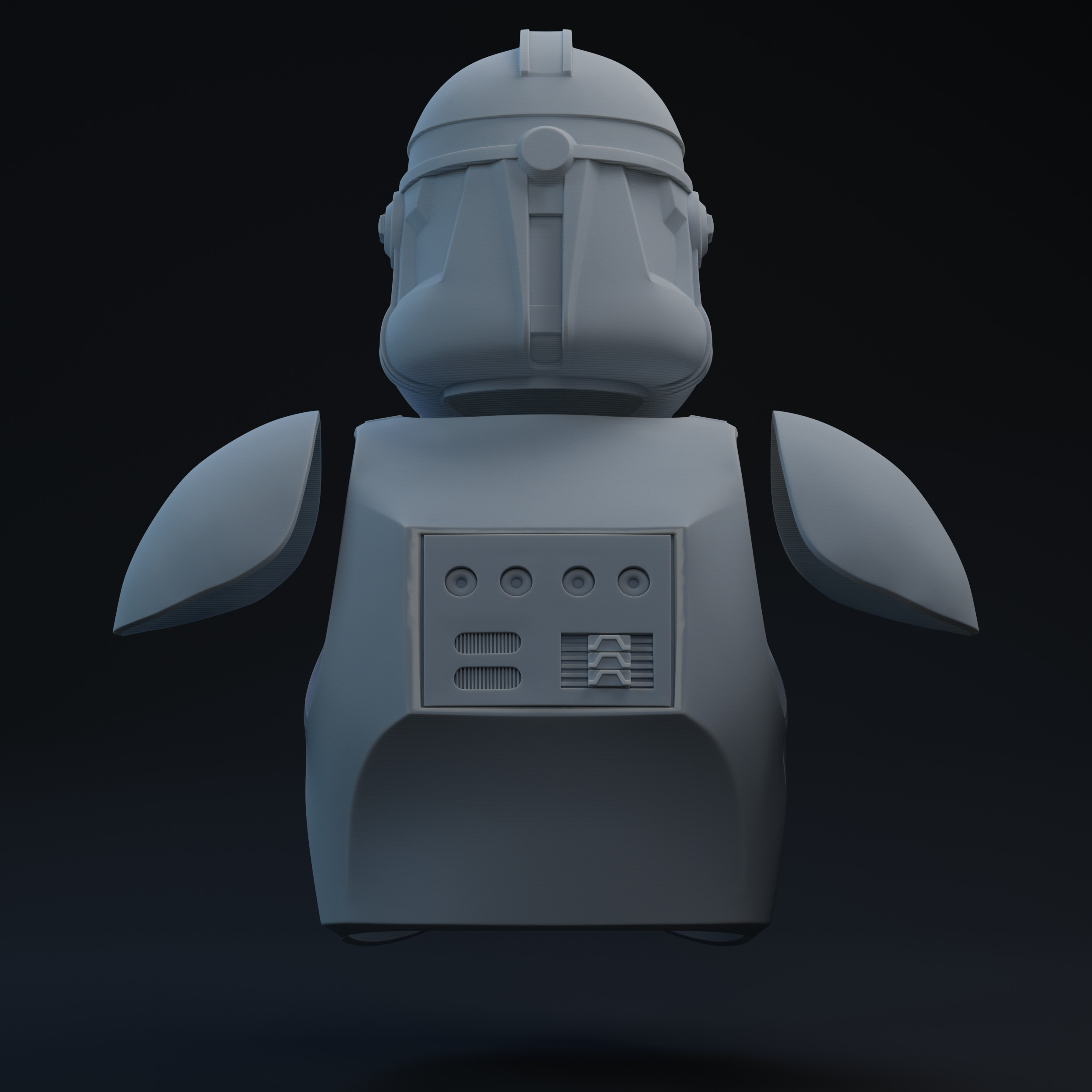 P2 FO Clone v2 One-Twelfth Scale Printable Kit 3D print model_2