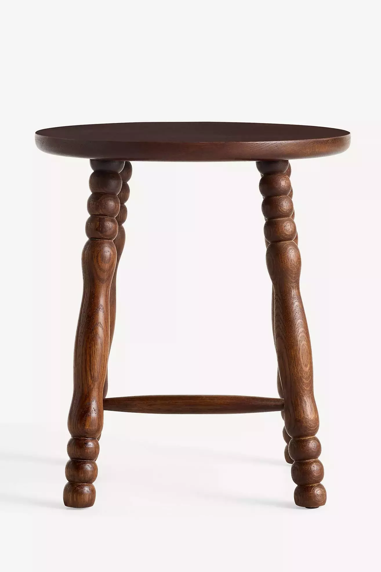 Pierre Turned Wood Stool 3D model_0
