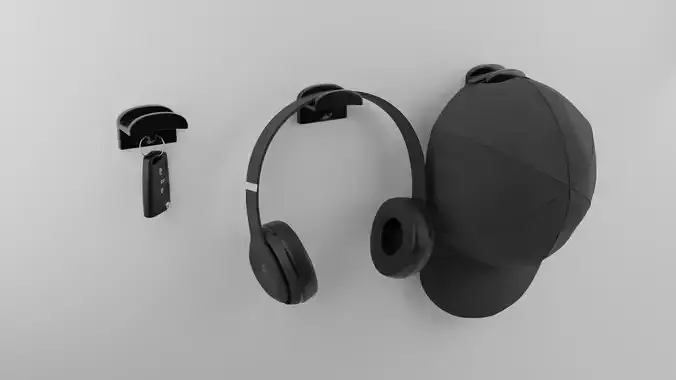 Wall Hook Multifunctional Holder for Hat Keys Headphones