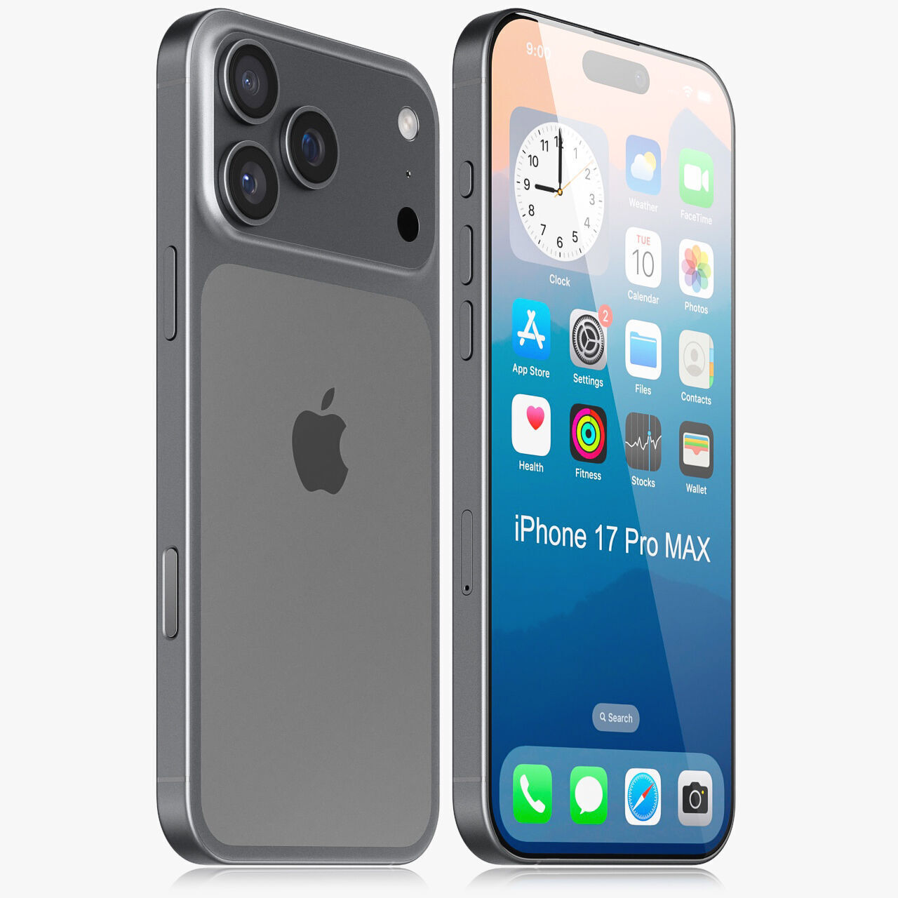 Apple iPhone 17 pro MAX v2 3D model_1