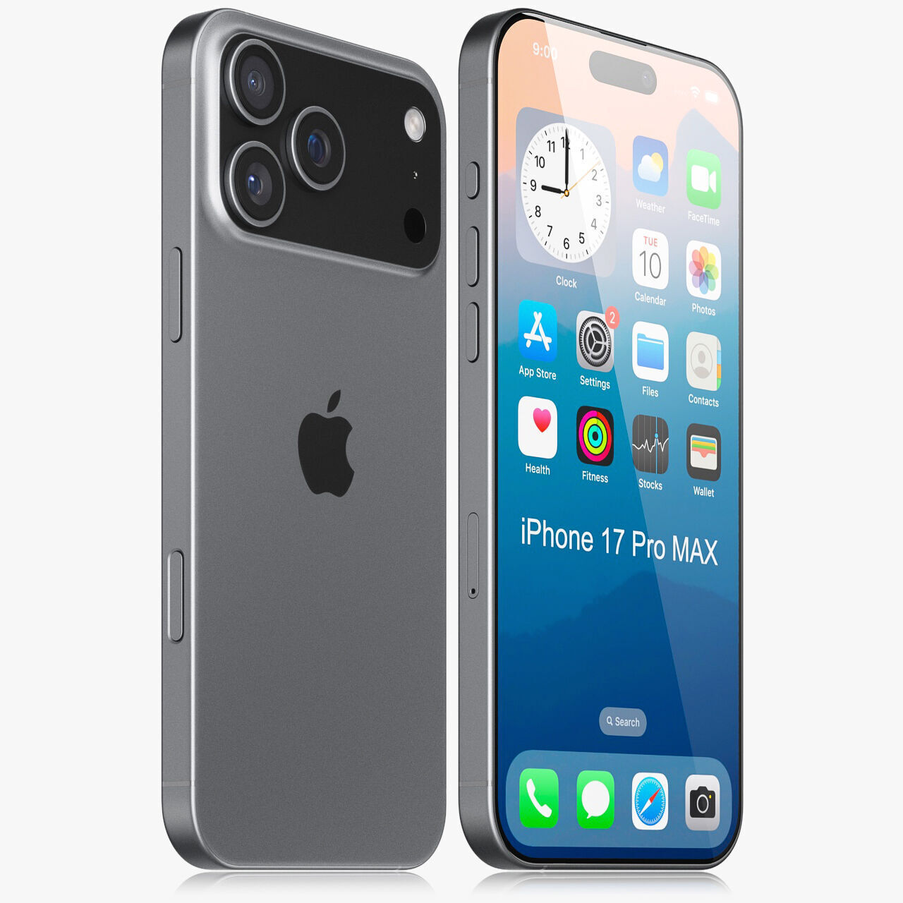 Apple iPhone 17 pro MAX v3 3D model_1
