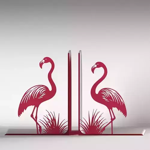 Flamingos Bookends 3D print model