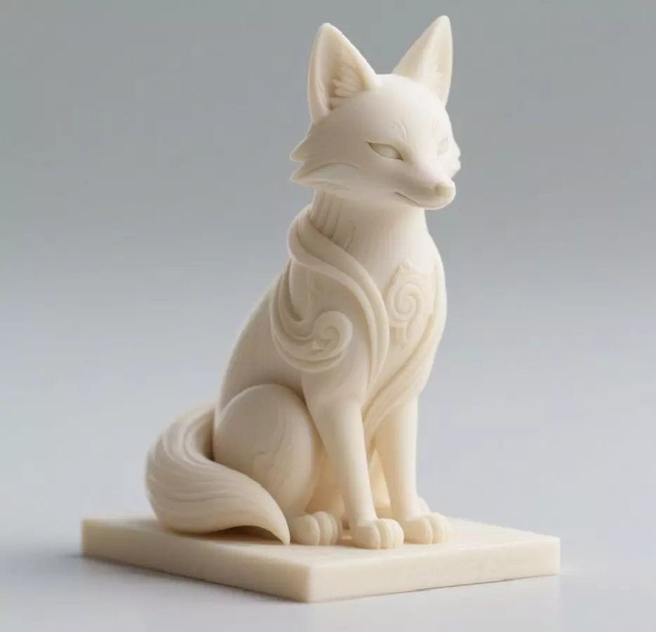 79 Fox Spirit in Pu Song Ling Style serpent cat fantasy 3D print model_0