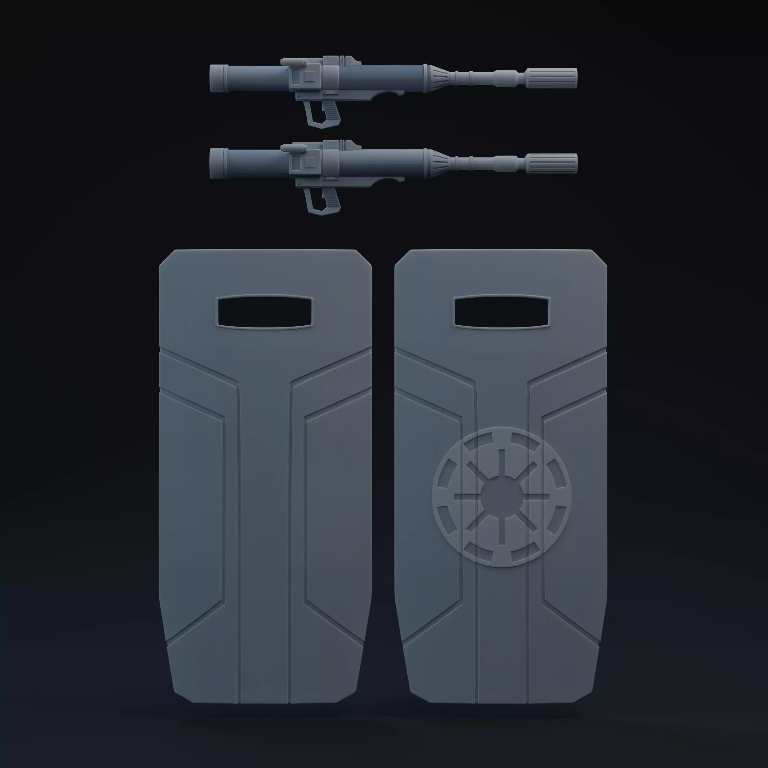 Doom Clone Accessories One-Twelfth Scale Printable Parts 3D print model