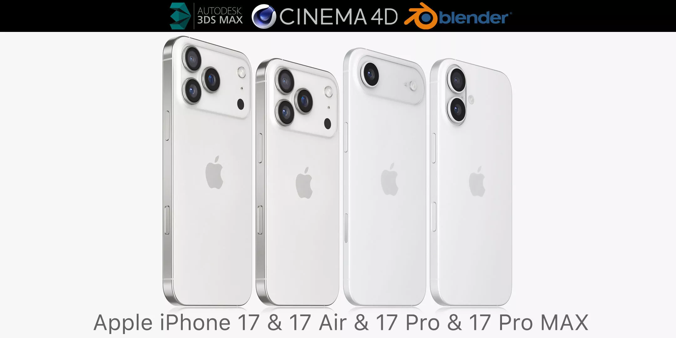 Apple iPhone 17 collection v1 3D model
