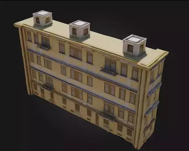 Narrow Flatiron Building  Iconic Wedge-Shaped Urban Marvel 3D model 4