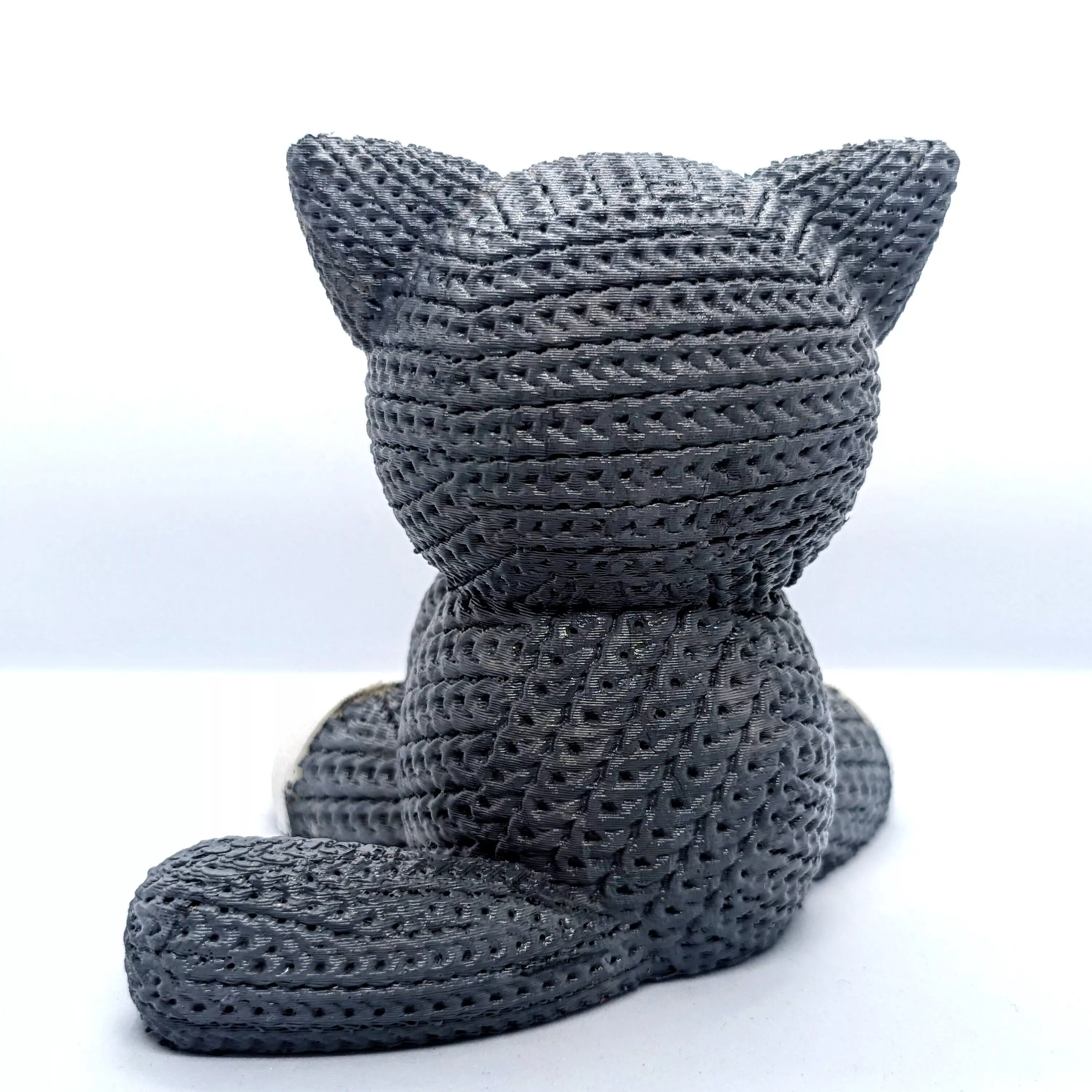 Knitted cat 3D print model