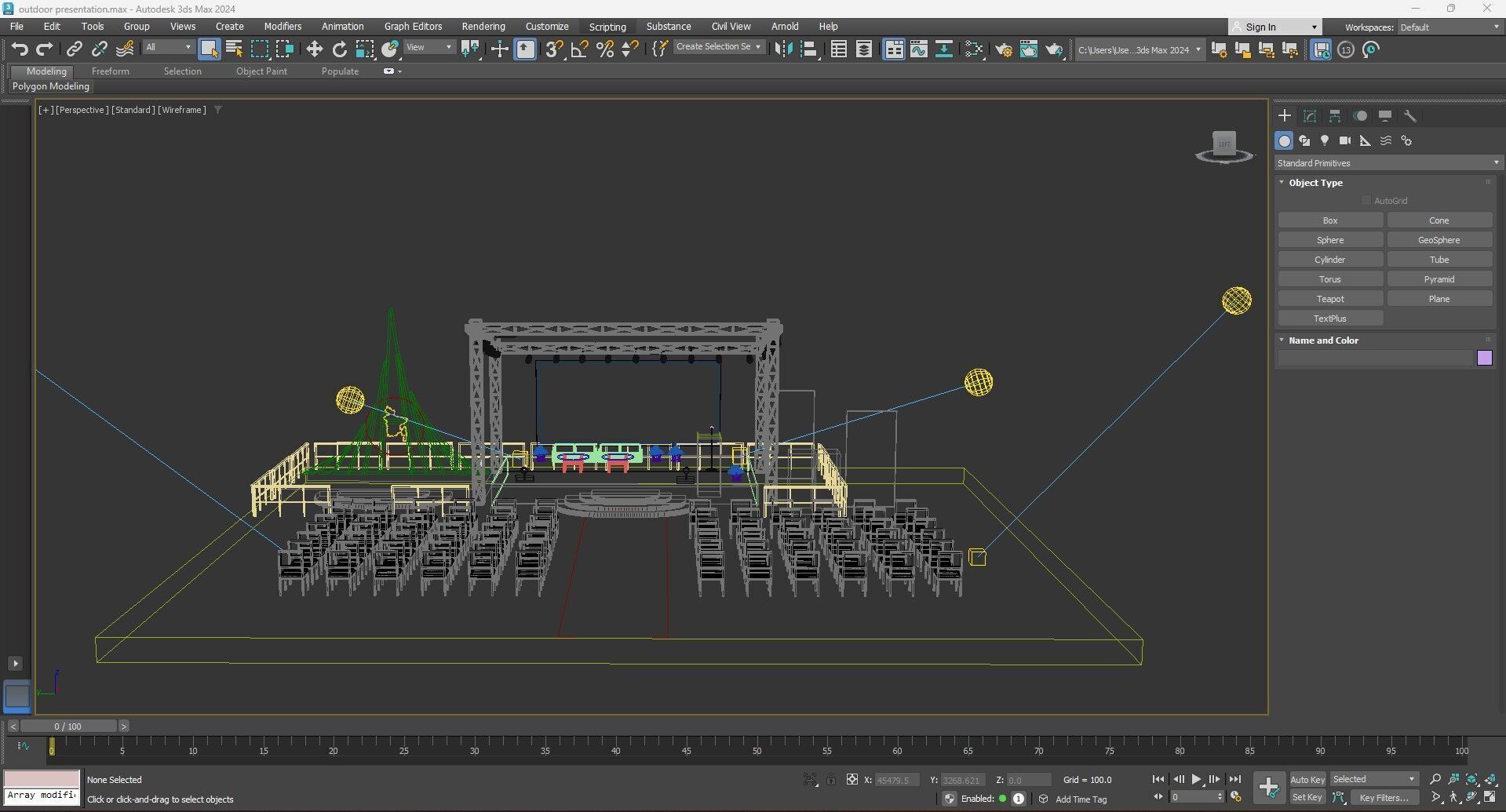 Outdoor Stage Model  3D model_10