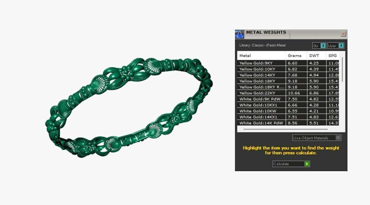 Indian Traditional Bracelets 3D print model_4