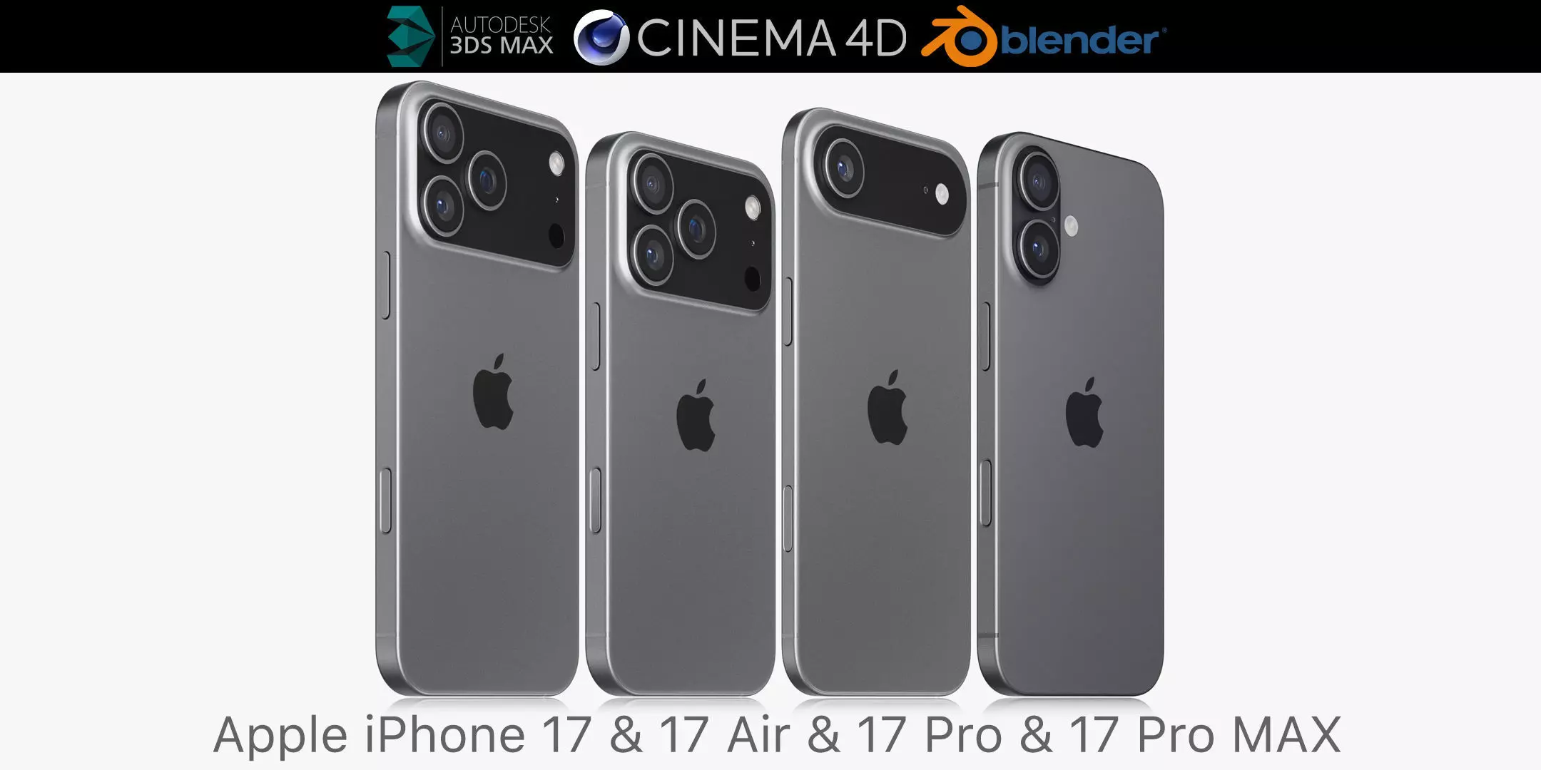 Apple iPhone 17 collection v3 3D model_0