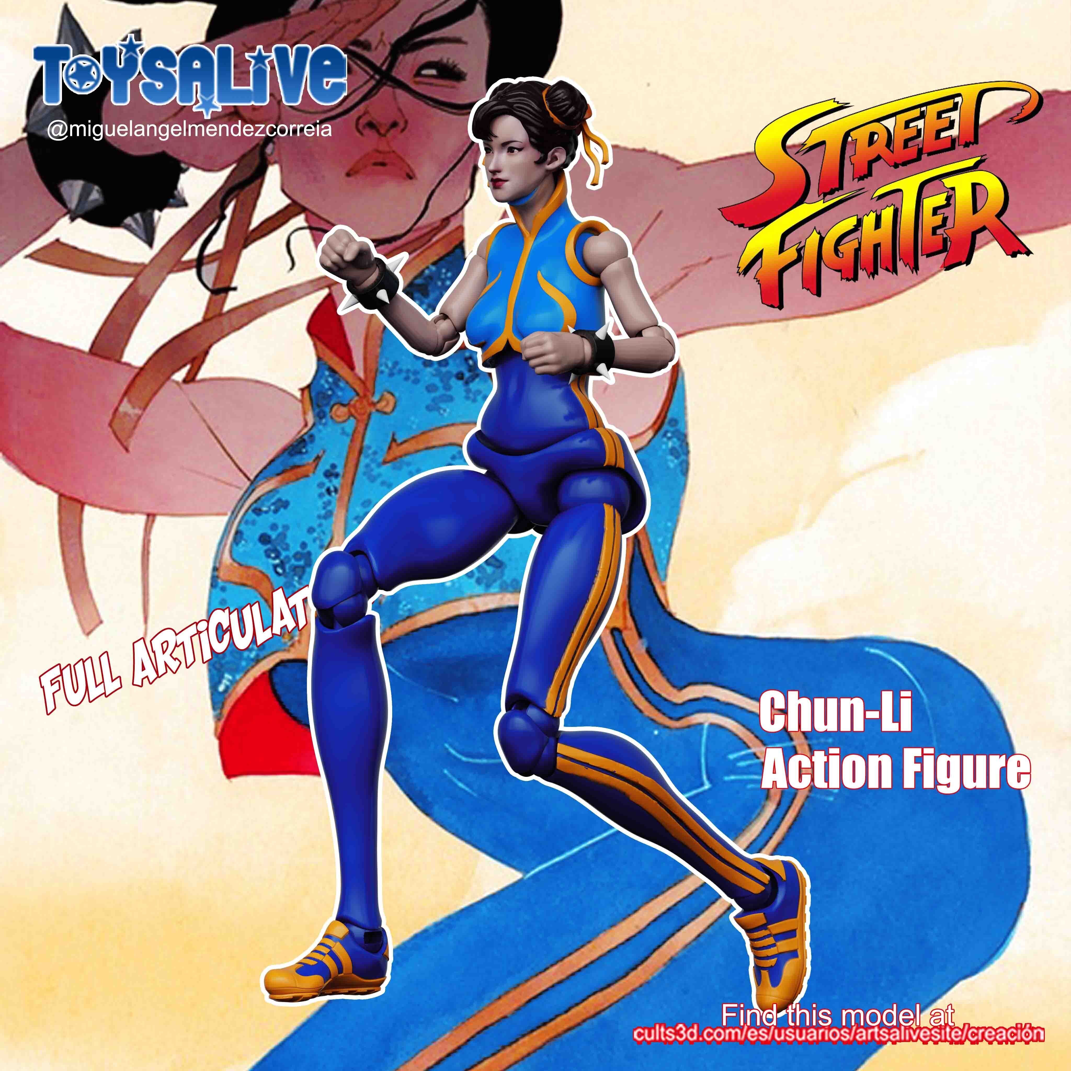 Chun Li Action Figure 3D print model_2