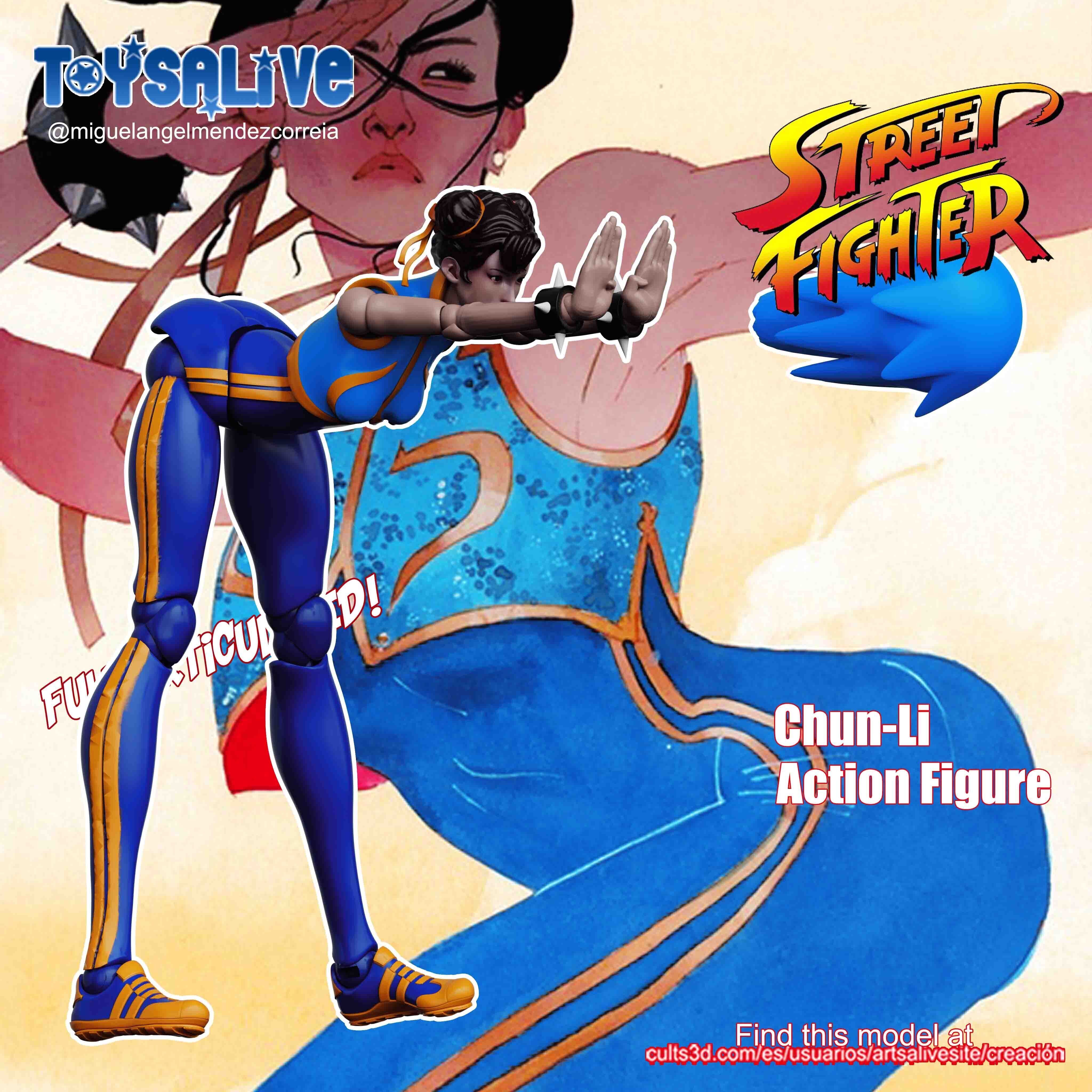 Chun Li Action Figure 3D print model_4