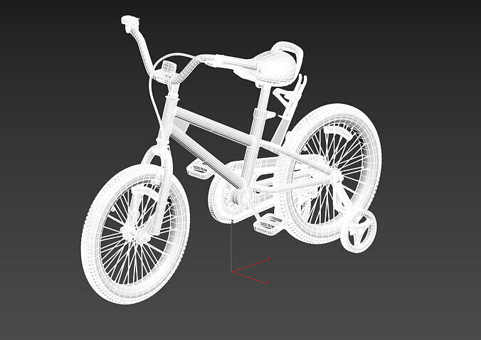MuGuang 16 Inch Kids Bike 3D model