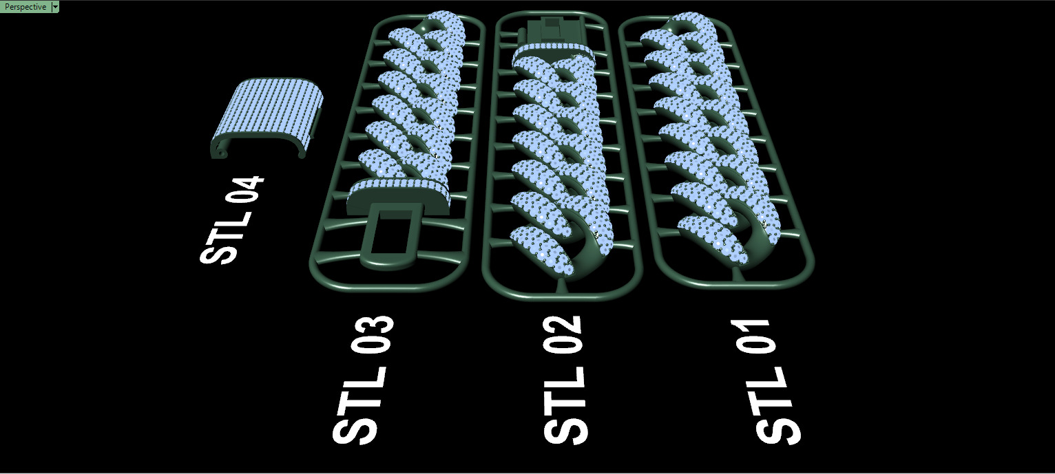 FULL LOCK BOX 18mm Wide CUBAN Link Chain - SOLID 3D print model_19