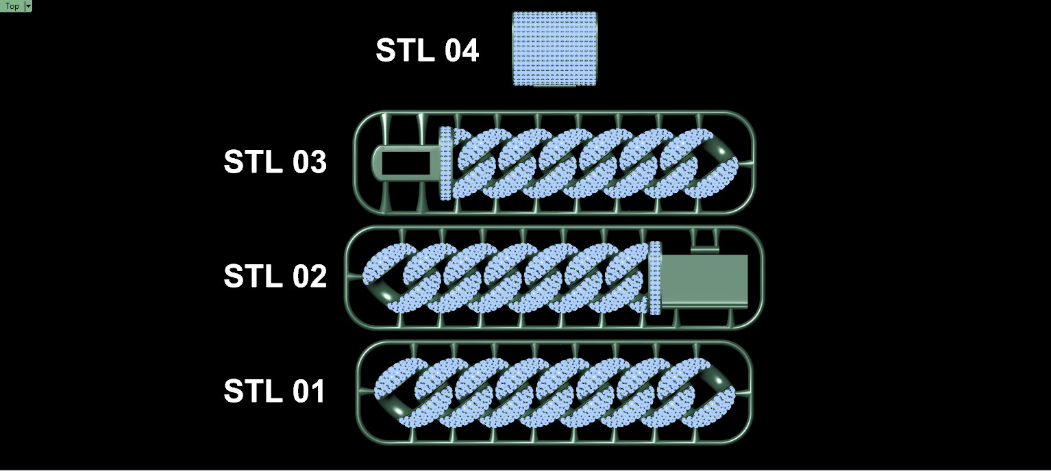 FULL LOCK BOX 18mm Wide CUBAN Link Chain - SOLID 3D print model_15