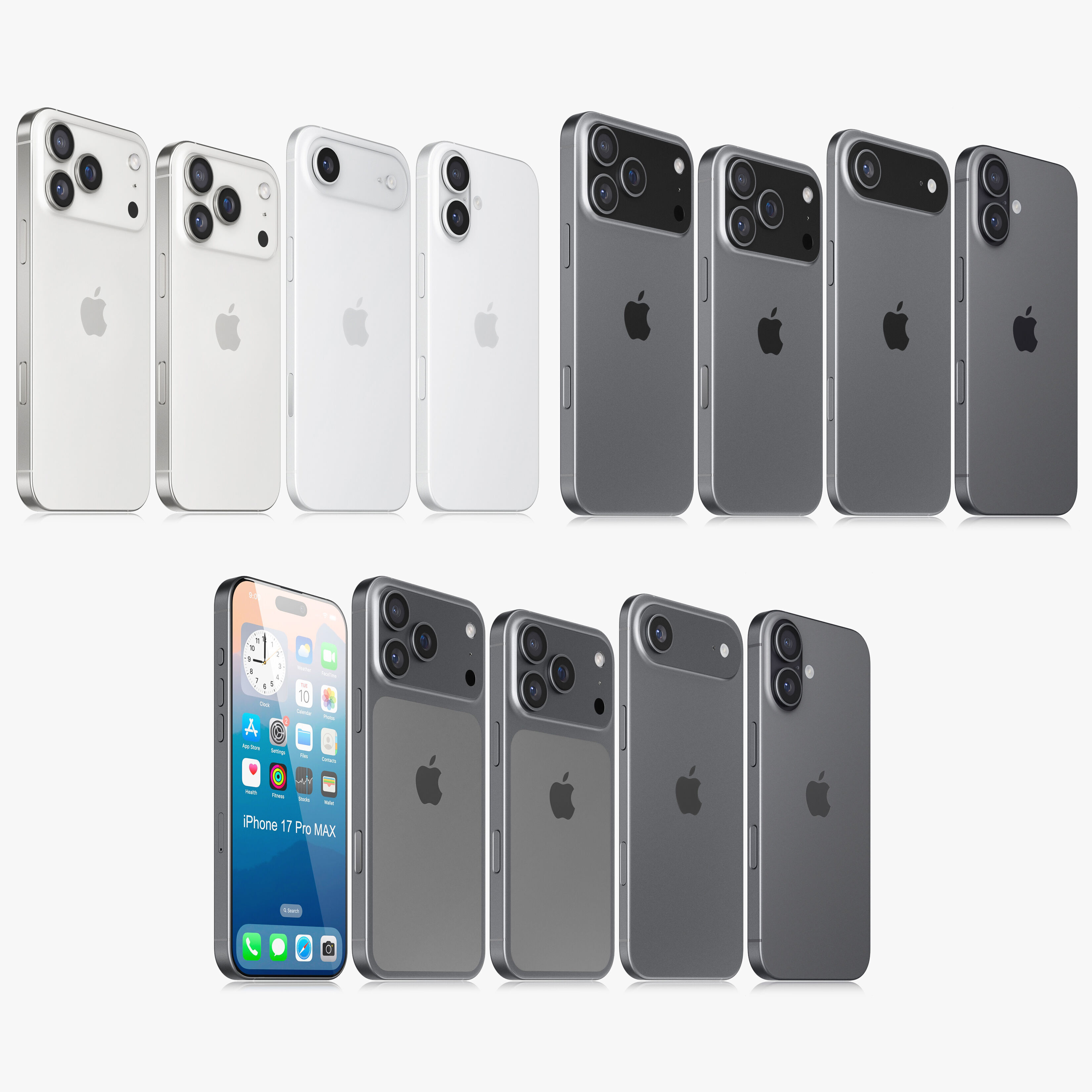 Apple iPhone 17 collection v1 v2 v3 3D model_1