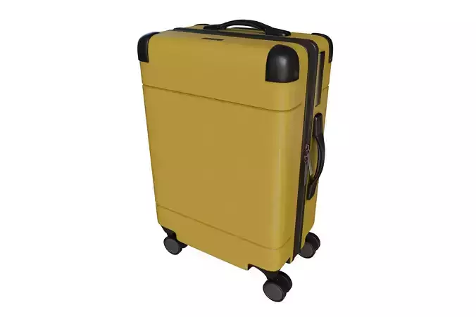 Modern Yellow Hardshell Suitcase