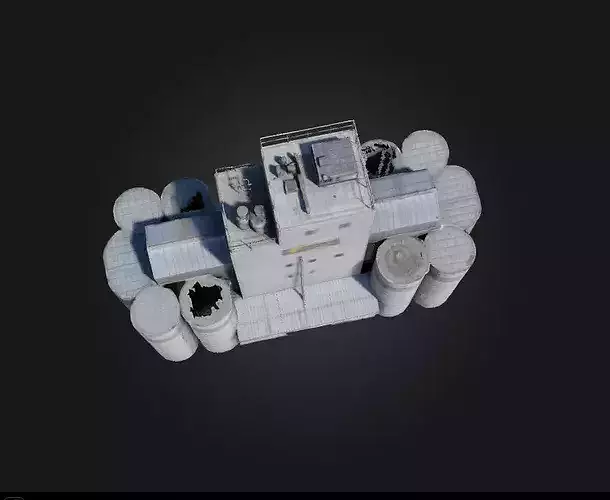 Grain Silo Complex  Industrial Backbone of Rural Infrastructure 3D model 7