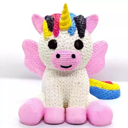 Knitted Unicorn 3D print model