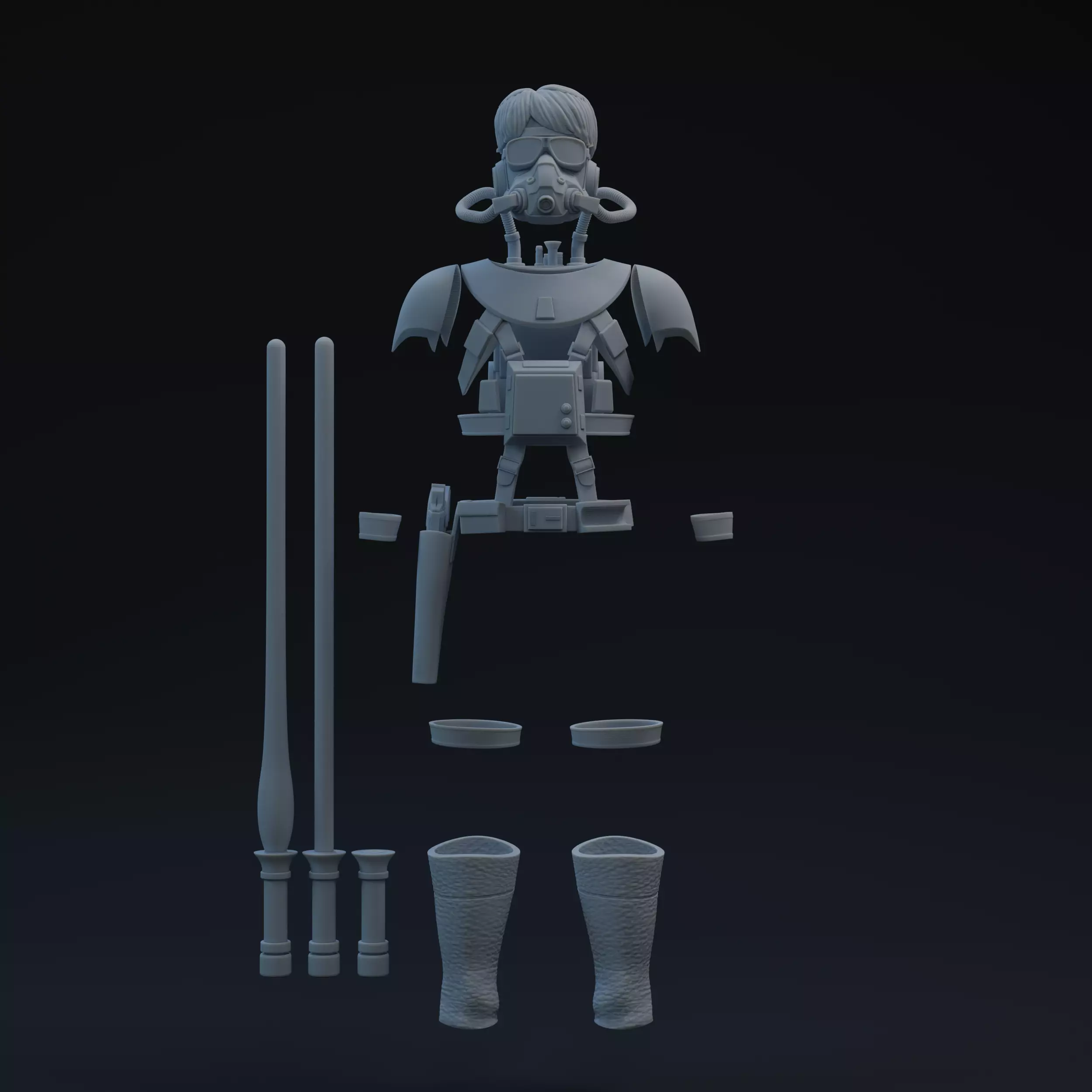 Concept Luke One-Twelfth Scale Printable Kit 3D print model_0