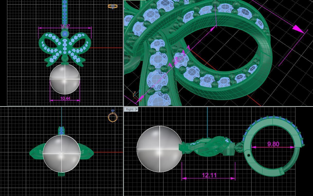 Pearl jewelry   o18 3D print model_3